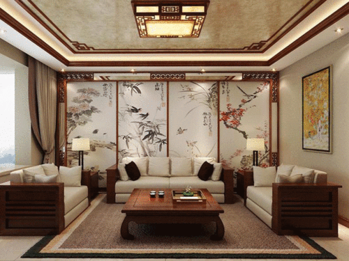 双拼中式庭院,一层空间共享,大庭院 大客厅,差异化布局让偏好随心所欲 别墅